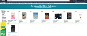 Amazon Hot new releases Browser screenshot