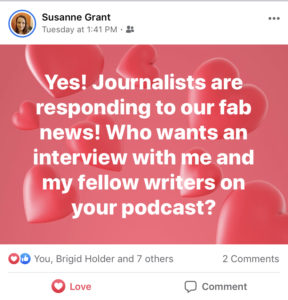 Susanne Grant Facebook Post for AMA Publishing